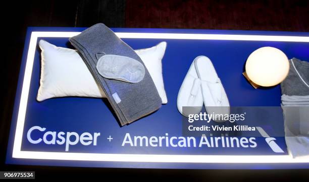 General view of atmosphere at "A Night In Flight" celebrating Casper's partnership with American Airlines at Delilah on January 18, 2018 in Los...