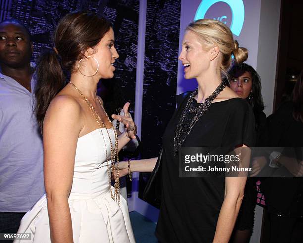 Ana Ortiz and Kelly Rutherford attends the QVC Style Live celebration during Mercedes-Benz Fashion Week Spring 2010 at Bryant Park on September 12,...