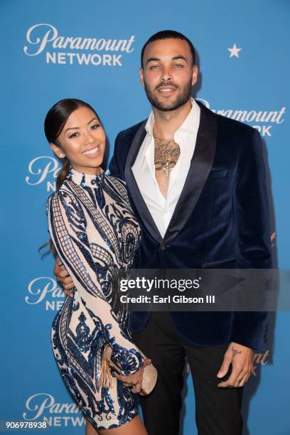 Liane V and Don Benjamin attend Paramount Network Launch Party at Sunset Tower on January 18, 2018 in Los Angeles, California.