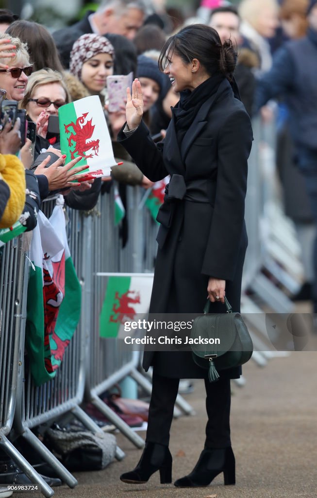 Prince Harry And Meghan Markle Visit Cardiff Castle
