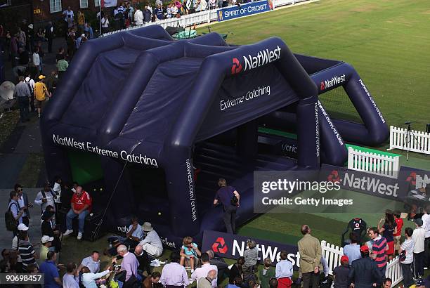 General view of the Extreme Catching stand during the 4th NatWest One Day International between England and Australia at Lord's on September 12, 2009...