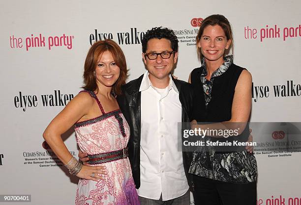 Elyse Walker and J.J. Abrams arrive for The Pink Party '09 Benefiting Cedars-Sinai Women's Cancer Research Institute at La Cachette Bistro on...