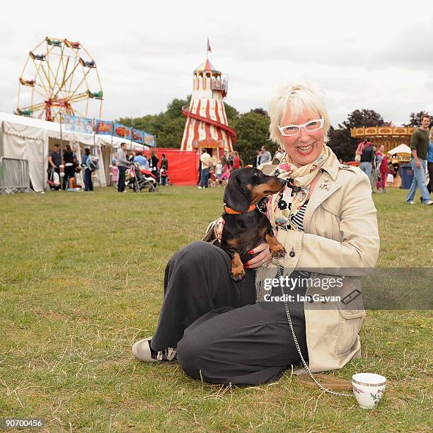 Jenny Eclair attends the Boomerang Pet Personality Awards in Regent's Park on September 13, 2009 in London, England.