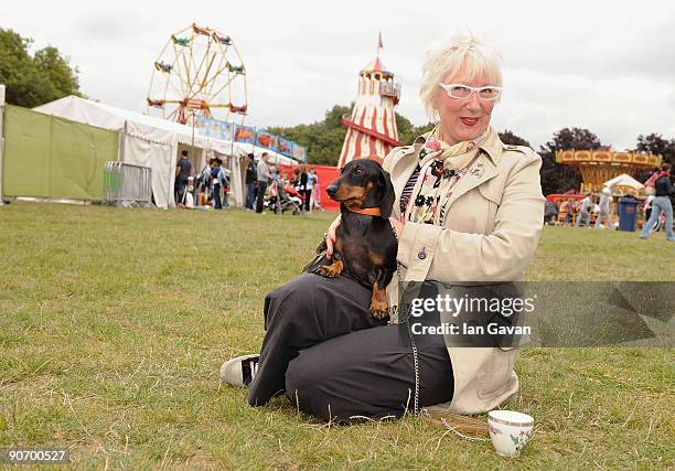 Jenny Eclair attends the Boomerang Pet Personality Awards in Regent's Park on September 13, 2009 in London, England.