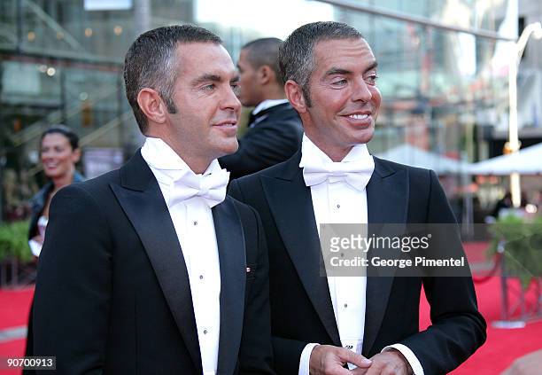 Designers Dean and Dan Caten attend Canada's Walk of Fame at The Four Season Centre of the Performing Arts on September 12, 2009 in Toronto, Canada.