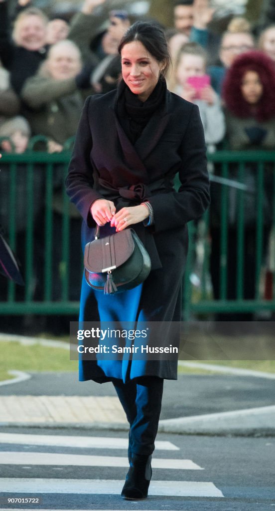 Prince Harry And Meghan Markle Visit Cardiff Castle