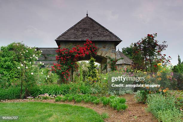 botanical gazebo - raleigh north carolina stock pictures, royalty-free photos & images