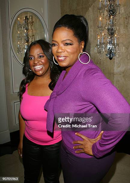 Actress Sherri Shepherd and executive producer Oprah Winfrey attend the "Precious" press conference during the 2009 Toronto International Film...