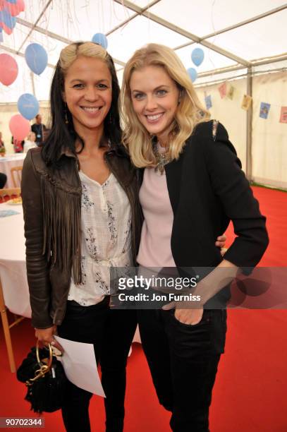 Lisa Moorish and Donna Air attends the Boomerang Pet Personality Awards at Regent's Park on September 13, 2009 in London, England.