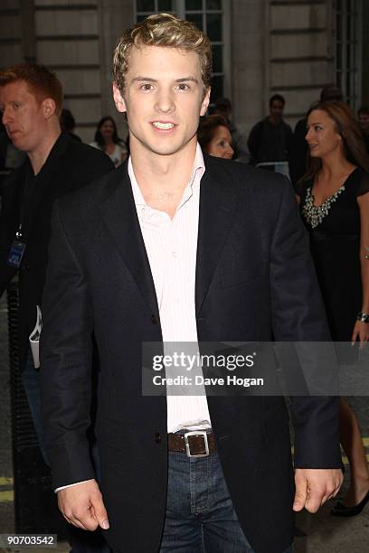 Freddie Stroma attends the UK Premiere of Creation held at the Curzon Mayfair on September 13, 2009 in London, England.