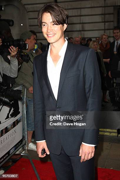 Tom Wisdom attends the UK Premiere of Creation held at the Curzon Mayfair on September 13, 2009 in London, England.