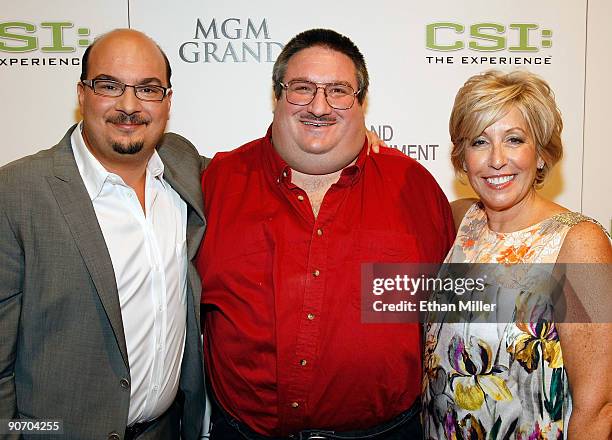 Creator and executive producer of the CSI television shows Anthony E. Zuiker, Las Vegas Metropolitan Police Department senior crime scene analyst...