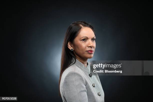 Gina Miller, founding partner of SCM Private LLP, poses for a photograph following a Bloomberg Television interview in London, U.K., on Friday, Jan....