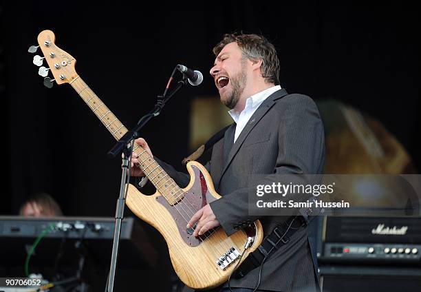 Jimi Goodwin of Doves peforms on the main stage on day 3 of Bestival, September 13, 2009 on the Isle of Wight, United Kingdom.