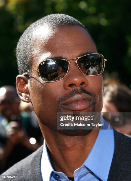 Actor/Executive Producer Chris Rock arrives at the "Good Hair" screening during the 2009 Toronto International Film Festival held at Isabel Bader...