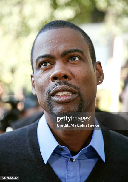 Actor/Executive Producer Chris Rock arrives at the "Good Hair" screening during the 2009 Toronto International Film Festival held at Isabel Bader...