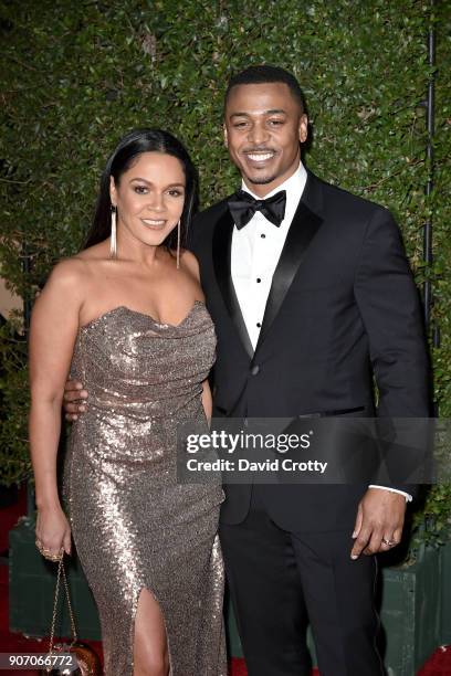 Sheana Lee and RonReaco Lee attend the 49th NAACP Image Awards - Arrivals at Pasadena Civic Auditorium on January 15, 2018 in Pasadena, California.