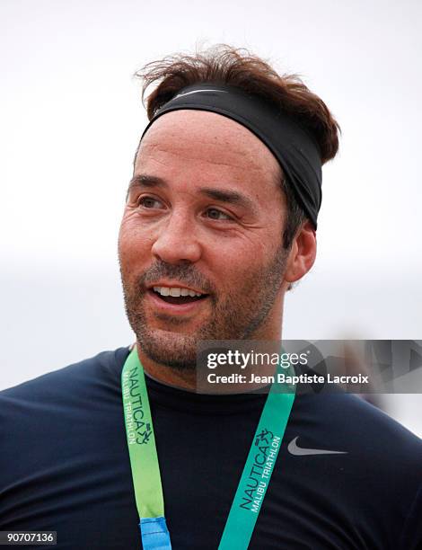 Jeremy Piven attends the 23rd Annual Nautica Malibu Triathalon at Zuma Beach on September 13, 2009 in Malibu, California.