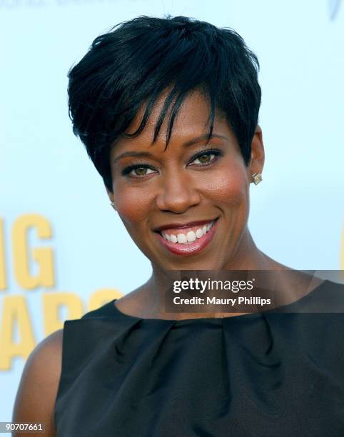 Actress Regina King arrives at "An Evening of Stars: A Tribute To Lionel Richie" hosted by UNCF at the Pasadena Civic Auditorium on September 12,...