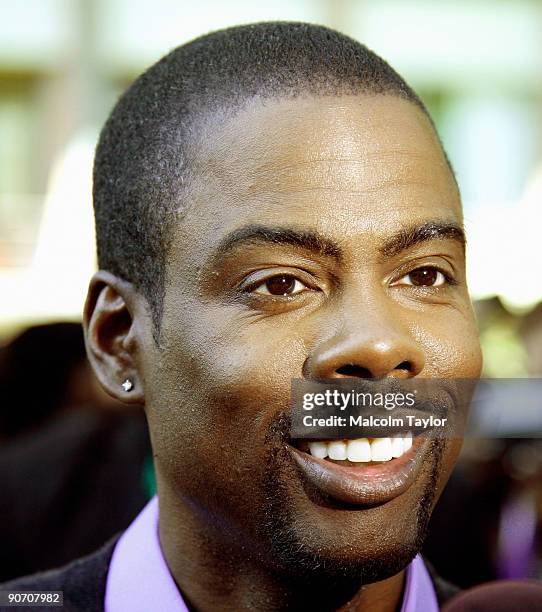 Actor/Executive Producer Chris Rock arrives at the "Good Hair" screening during the 2009 Toronto International Film Festival held at Isabel Bader...