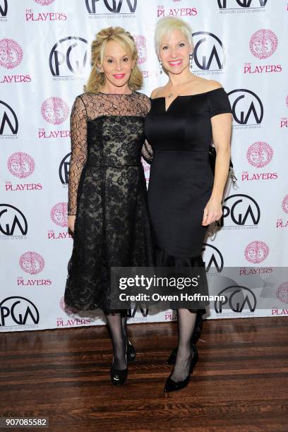 Wendy Neuss and Rachel Klein attend The Players Hosts East Coast Celebration of the 2018 Producers Guild Nominees at The Players on January 16, 2018...