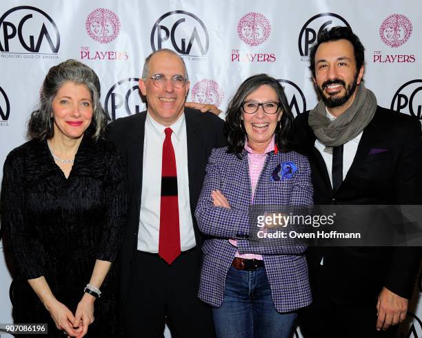 Kay Rothman, William Horberg, Donna Gigliotti and Blaine Graboyes attend The Players Hosts East Coast Celebration of the 2018 Producers Guild...
