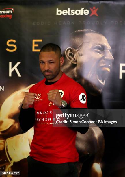 Kell Brook during the press conference at Sheffield Town Hall.