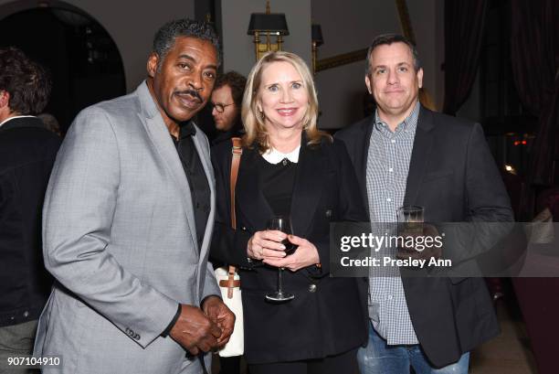 Ernie Hudson and Linda Kingsberg attend Premiere Of Netflix's "Grace And Frankie" Season 4 - After Party at ArcLight Cinemas on January 18, 2018 in...