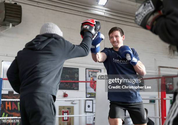 Laureus Ambassador and swimmer Michael Jamieson at Carneys Community Centre on January 19, 2018 in London, England.