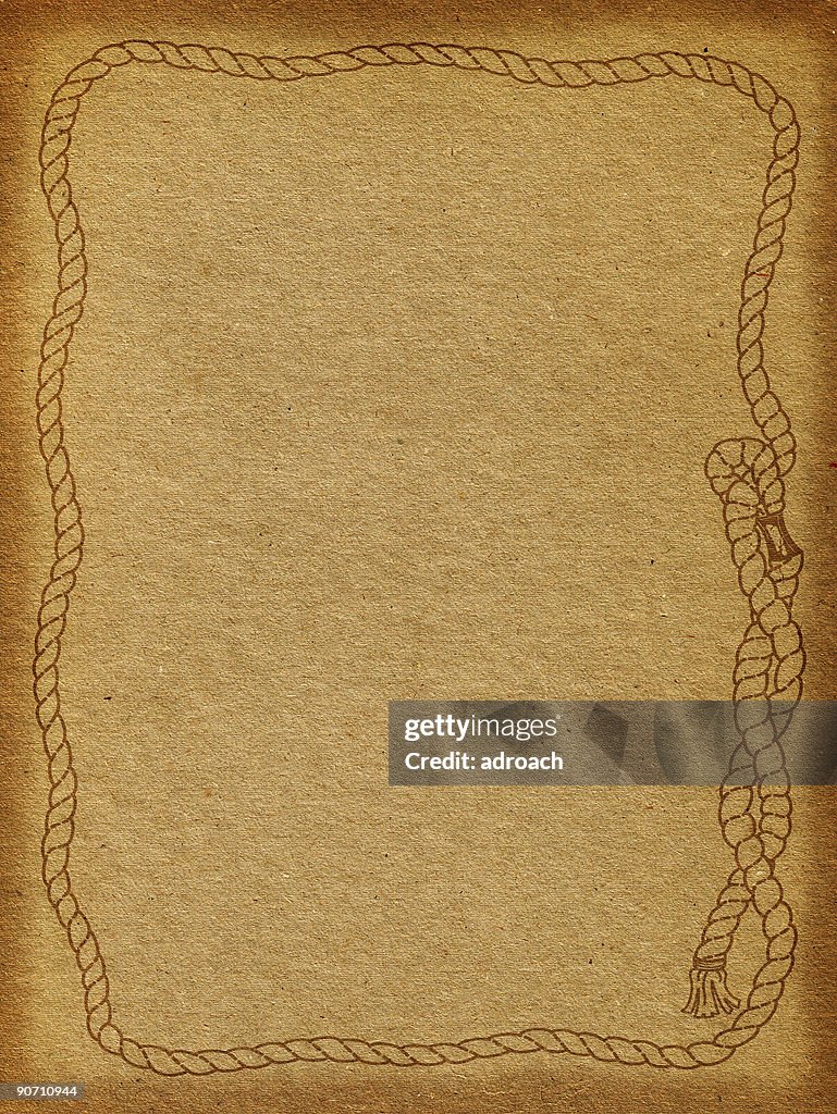 Western Rustic Frame With Rope Rustic Background With Rope Frame High-Res Stock Photo - Getty Images