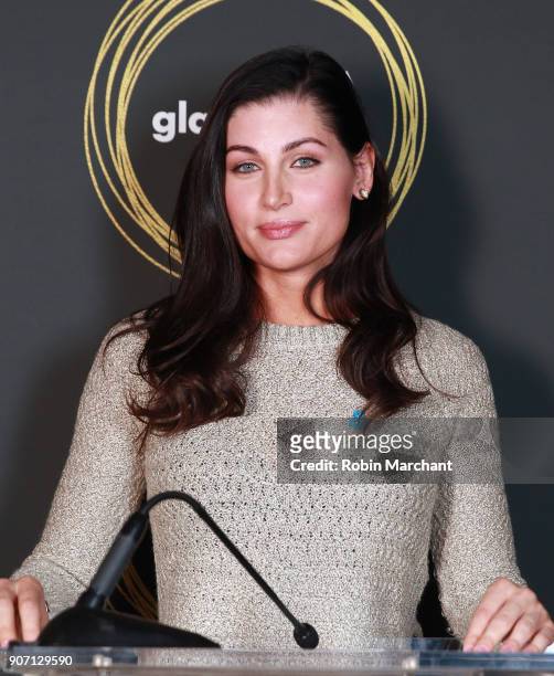 Actress Trace Lysette attends GLAAD Media Awards Nominations Announcement At Sundance on January 19, 2018 in Park City, Utah.