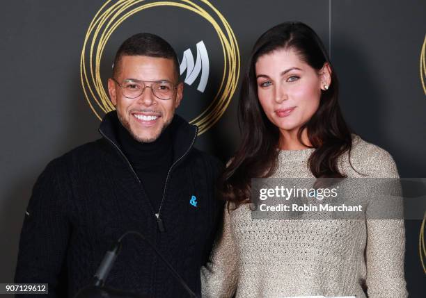 Actors Wilson Cruz and Trace Lysette attend GLAAD Media Awards Nominations Announcement At Sundance on January 19, 2018 in Park City, Utah.