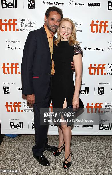 Actor Alexander Siddig and actress Patricia Clarkson arrive at the "Cairo Time" screening during the 2009 Toronto International Film Festival held at...