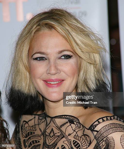 Actress, director Drew Barrymore arrives to the"Whip It" premiere during the 2009 Toronto International Film Festival held at Ryerson Theatre on...