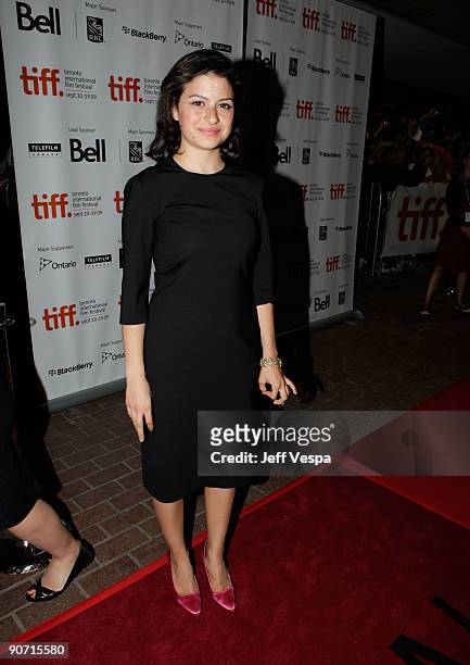 Actress Alia Shawkat attends the"Whip It" Premiere at the Ryerson Theatre during the 2009 Toronto International Film Festival on September 13, 2009...