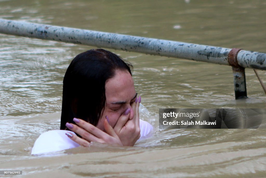 Russian Orthodox Celebrate Epiphany at Baptism site on The Jordan River