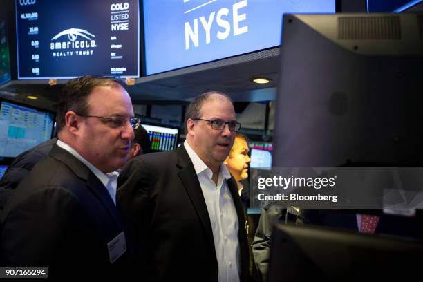 Marc Smernoff, executive vice president and chief financial officer of AmeriCold Logistics LLC, left, and Fred Boehler, president and chief executive...