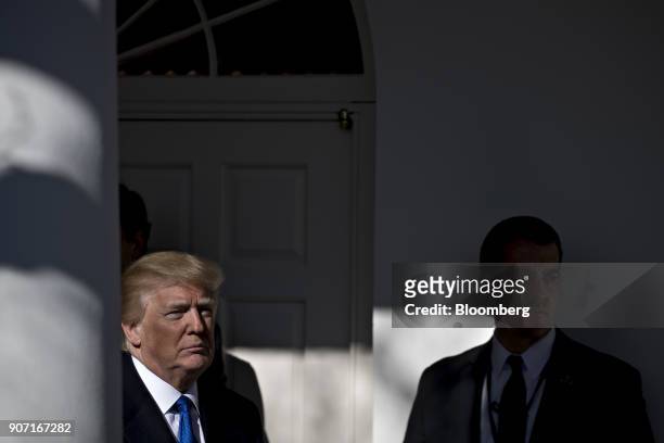 President Donald Trump arrives to address March for Life participants and pro-life leaders in the Rose Garden of the White House in Washington, D.C.,...