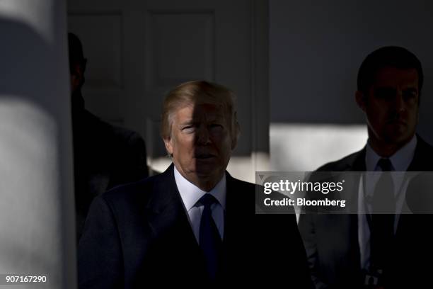 President Donald Trump arrives to address March for Life participants and pro-life leaders in the Rose Garden of the White House in Washington, D.C.,...