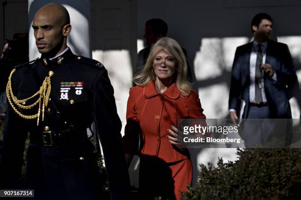 Kellyanne Conway, senior advisor to U.S. President Donald Trump, arrives before U.S. President Donald Trump addresses March for Life participants and...