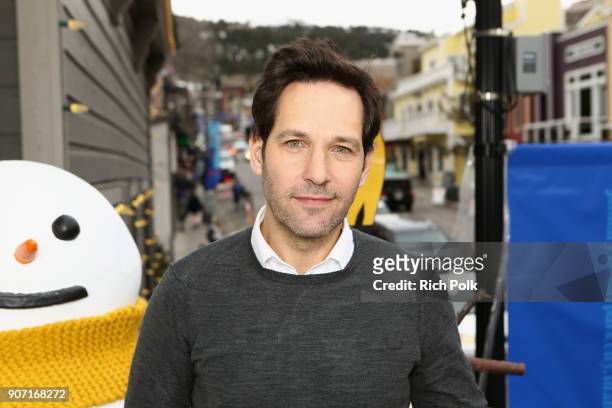 Actor Paul Rudd from 'The Catcher Was A Spy' attends The IMDb Studio at The Sundance Film Festival on January 19, 2018 in Park City, Utah.