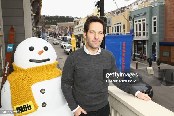 Actor Paul Rudd from 'The Catcher Was A Spy' attends The IMDb Studio at The Sundance Film Festival on January 19, 2018 in Park City, Utah.