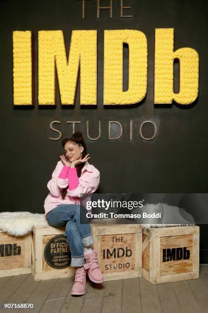 Actress Sasha Lane from 'Hearts Beat Loud' attends The IMDb Studio at The Sundance Film Festival on January 19, 2018 in Park City, Utah.