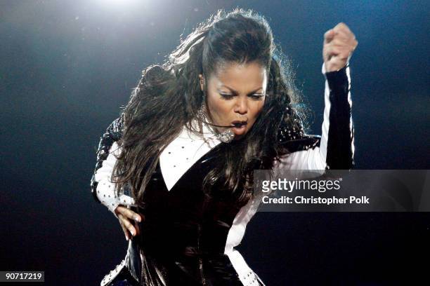 Janet Jackson performs onstage during the 2009 MTV Video Music Awards at Radio City Music Hall on September 13, 2009 in New York City.