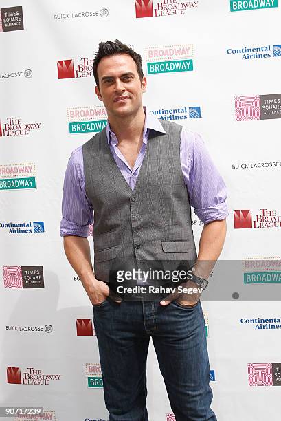 Cheyenne Jackson during Broadway On Broadway 2009 in Times Square on September 13, 2009 in New York City.