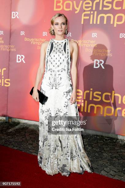 Actress Diane Kruger attends the Bayerischer Filmpreis 2017 at Prinzregententheater on January 21, 2018 in Munich, Germany.