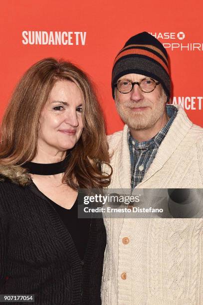 Actors Paula Niedert Elliott and Chris Elliott attend the "Clara's Ghost" Premiere during the 2018 Sundance Film Festival at Park City Library on...