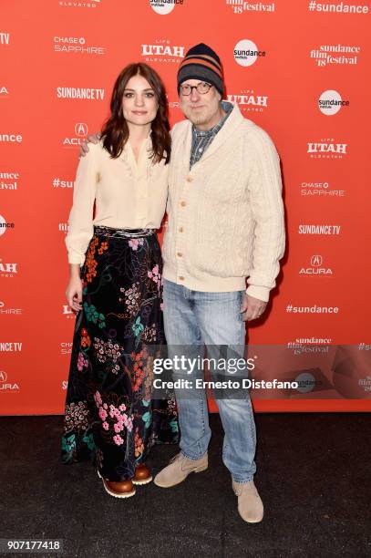 Actors Bridey Elliott and Chris Elliott attend the "Clara's Ghost" Premiere during the 2018 Sundance Film Festival at Park City Library on January...