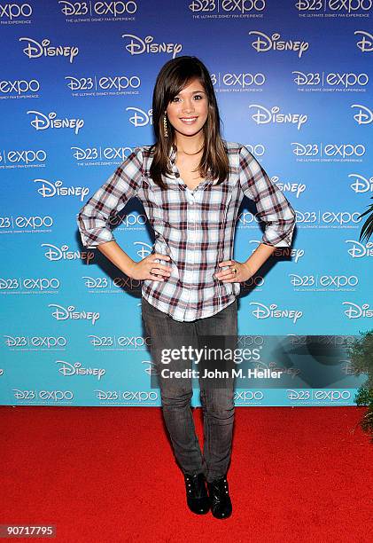 Actress Nicole Anderson attends the D23 Expo presented by the Walt Disney Studios at the Anaheim Convention Center on September 13, 2009 in Anaheim,...