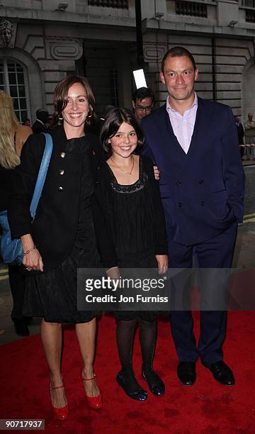 Polly Astor, Martha West and Dominic West attends the UK Premiere of 'Creation' on September 13, 2009 in London, England.